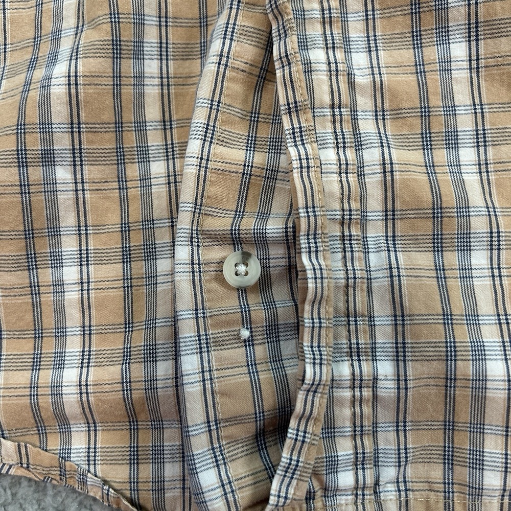 Wrangler Shirt Mens Medium Measures 44x30 Multicolor Cool River Cotton - Picture 10 of 13